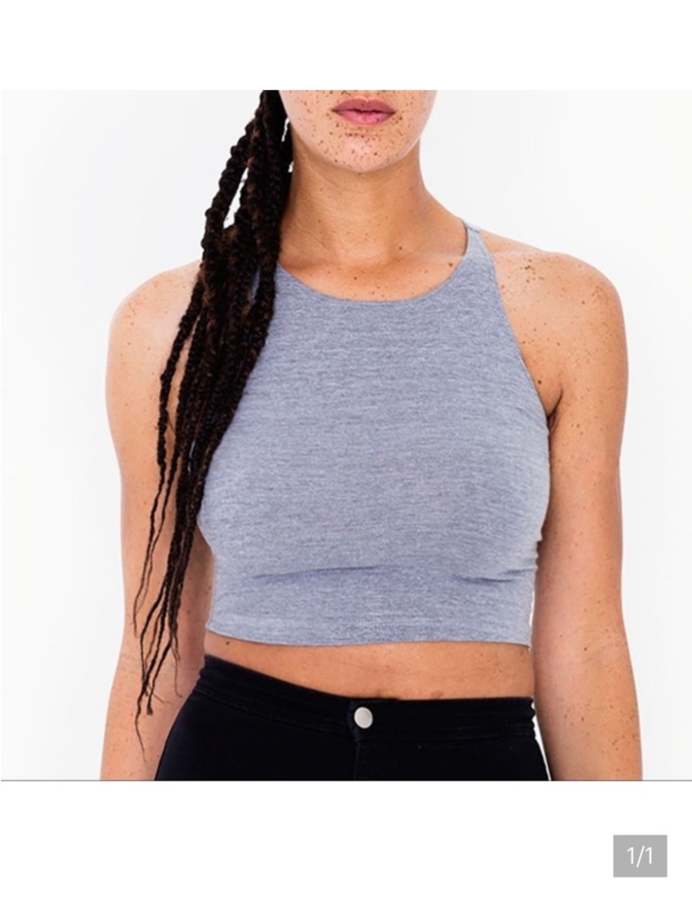 American apparel - heather grey tank